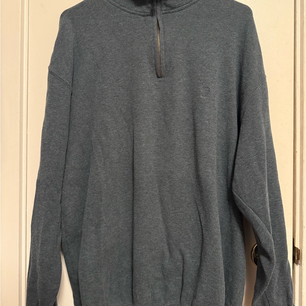 Men's Solitude Blue Half-Zip‎ Sweater